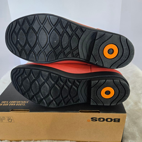 Women's Bogs Amanda II Tall Rain Boots US 7 Red-Orange Black - Picture 6 of 10